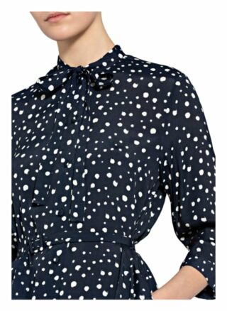 Seidensticker Hemdblusenkleid mit 3/4-Arm, Blau