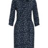 Seidensticker Hemdblusenkleid mit 3/4-Arm, Blau
