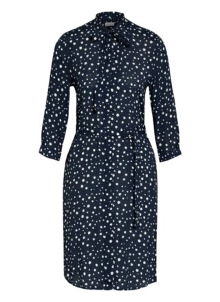 Seidensticker Hemdblusenkleid mit 3/4-Arm, Blau