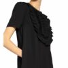 Self-Portrait Kleid mit Spitzenbesatz, Schwarz