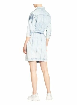 Set Hemdblusenkleid aus Jeans, Blau