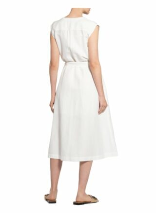 Set Hemdblusenkleid mit Leinen, Weiß
