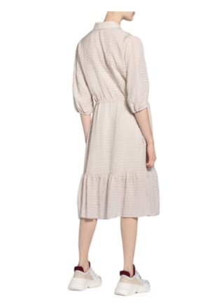 Set Kleid mit 3/4-Arm, Beige