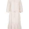 Set Kleid mit 3/4-Arm, Beige