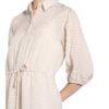 Set Kleid mit 3/4-Arm, Beige