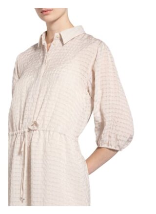 Set Kleid mit 3/4-Arm, Beige