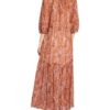 Set Kleid mit 3/4-Arm, Rot
