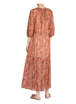 Set Kleid mit 3/4-Arm, Rot
