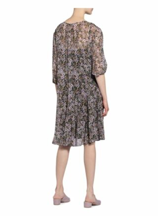 Set Kleid mit 3/4-Arm, Schwarz