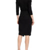 Set Kleid mit 3/4-Arm, Schwarz