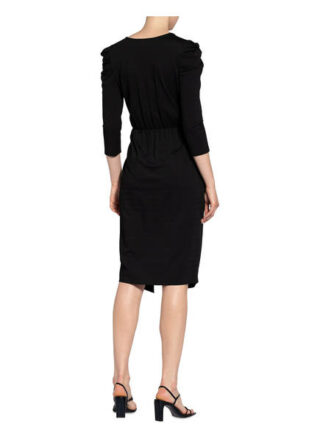 Set Kleid mit 3/4-Arm, Schwarz