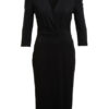 Set Kleid mit 3/4-Arm, Schwarz