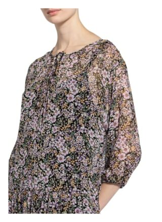 Set Kleid mit 3/4-Arm, Schwarz