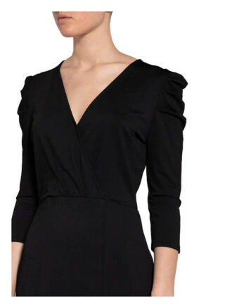 Set Kleid mit 3/4-Arm, Schwarz