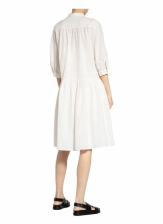 Set Kleid mit 3/4-Arm, Weiß