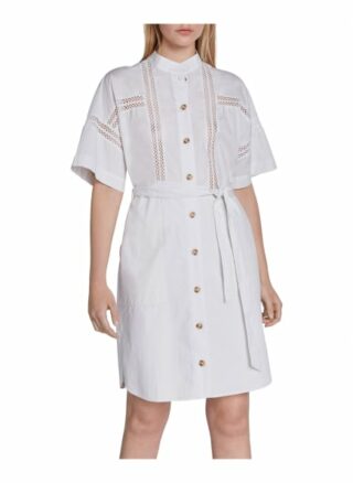 Set Kleid mit Crochet-Bändern, Weiß