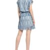 Set Kleid mit Glitzergarn, Blau