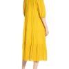 Set Kleid mit Glitzergarn, Gelb