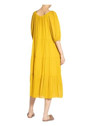 Set Kleid mit Glitzergarn, Gelb