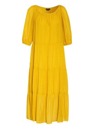 Set Kleid mit Glitzergarn, Gelb