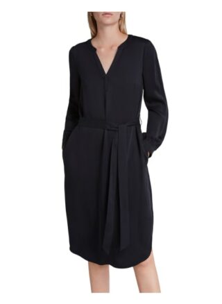 Set Kleid mit Gürtel, Schwarz