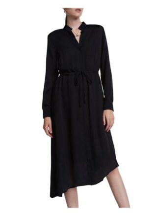 Set Kleid mit Saum, Schwarz