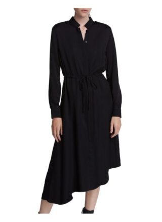 Set Kleid mit Saum, Schwarz