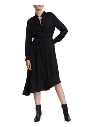Set Kleid mit Saum, Schwarz