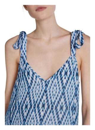 Set Kleid mit Tie-Dye Print, Weiß