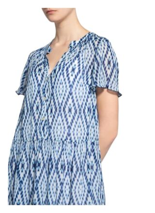 Set Kleid mit Volantbesatz, Weiß