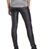 Set Leggings in Lederoptik, Schwarz