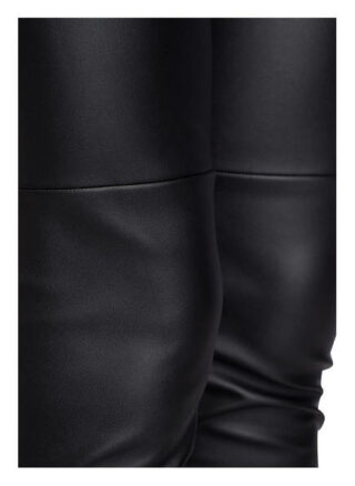 Set Leggings in Lederoptik, Schwarz