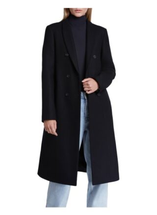 Set Mantel aus nachhaltiger Wolle, Schwarz