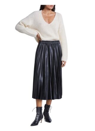 Set Rock aus Veganem Leder, Schwarz