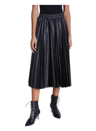 Set Rock aus Veganem Leder, Schwarz