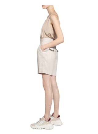 Set Shorts mit Leinen, Beige