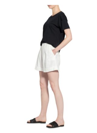 Set Shorts mit Leinen, Weiß