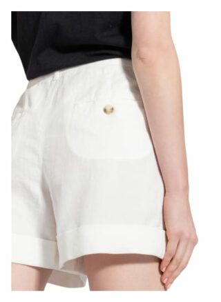 Set Shorts mit Leinen, Weiß