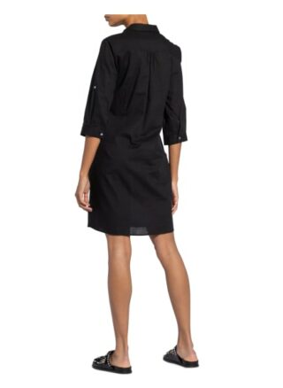 Smith&Soul Kleid mit 3/4-Arm und Leinen, Schwarz