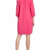 Smith&Soul Leinenkleid mit 3/4-Arm, Pink