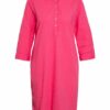 Smith&Soul Leinenkleid mit 3/4-Arm, Pink