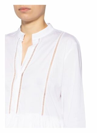 Soluzione Kleid mit Volants, Weiß