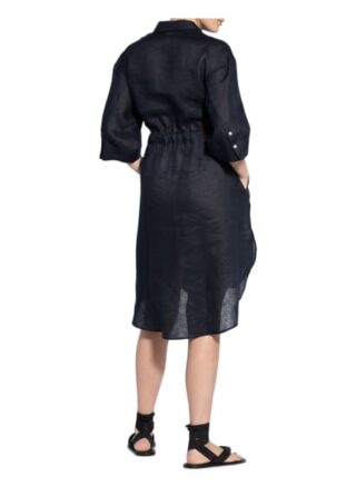 Sophie Zit Hemdblusenkleid Damen, Blau