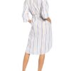 Sophie Hemdblusenkleid Zit mit Leinen, Beige