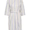 Sophie Hemdblusenkleid Zit mit Leinen, Beige