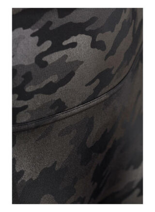 Spanx Shape-Leggings Camo in Lederoptik, Schwarz