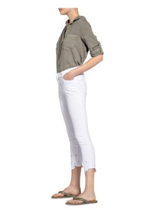 Sportalm 7/8-Jeans mit Stickereien, Weiß