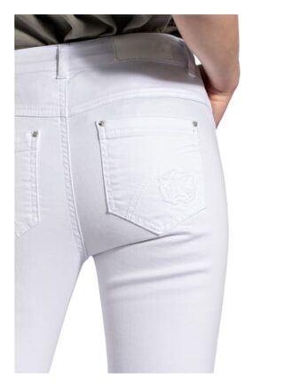 Sportalm 7/8-Jeans mit Stickereien, Weiß