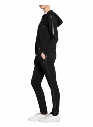 Sportalm Hose im Jogging-Stil mit Galonstreifen, Schwarz