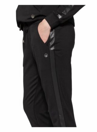 Sportalm Hose im Jogging-Stil mit Galonstreifen, Schwarz